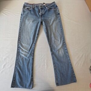 VTG Abercrombie & Fitch Flare Jeans 1892 Button Fly 100% Cotton 8L Y2K Mid Rise